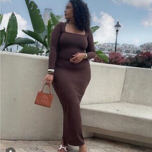 True too size it is a very snug dress hugs your curves